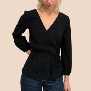 J Crew wrap blouse